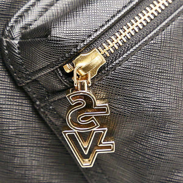 サマンサベガ ボディバッグ ウエストバッグ ブラック PVC レザー レディース Samantha Vega 【中古】