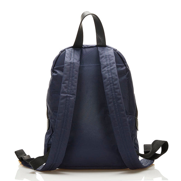 マークジェイコブス リュック バックパック ネイビー ブラック ナイロン レザー レディース MARC JACOBS 【中古】