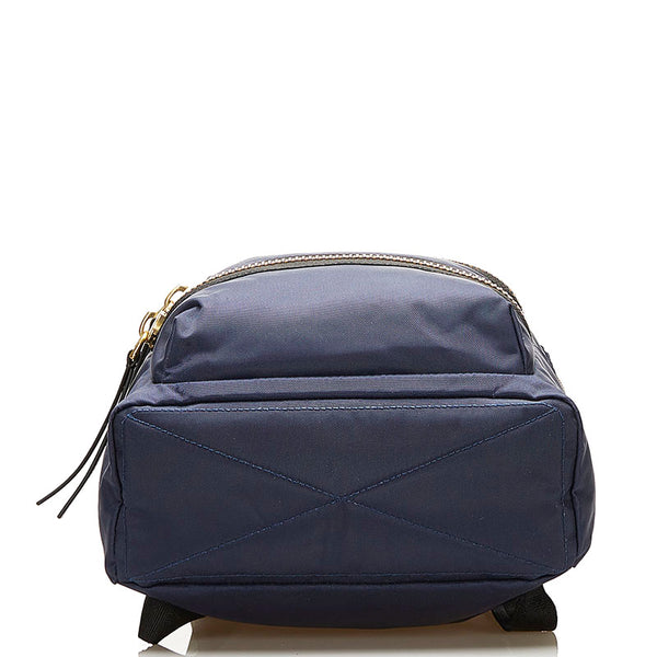 マークジェイコブス リュック バックパック ネイビー ブラック ナイロン レザー レディース MARC JACOBS 【中古】