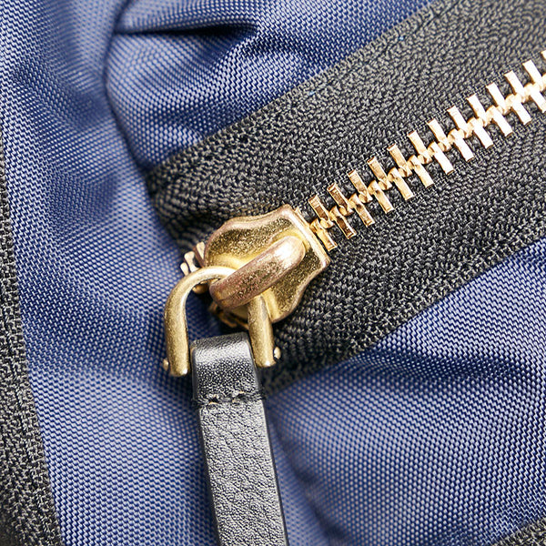 マークジェイコブス リュック バックパック ネイビー ブラック ナイロン レザー レディース MARC JACOBS 【中古】