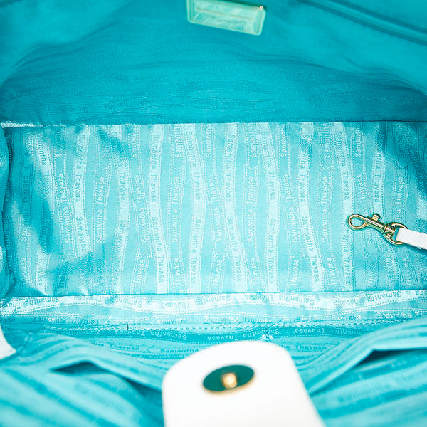 サマンサタバサ ハンドバッグ ショルダーバッグ 2WAY ホワイト レザー レディース Samantha Thavasa 【中古】