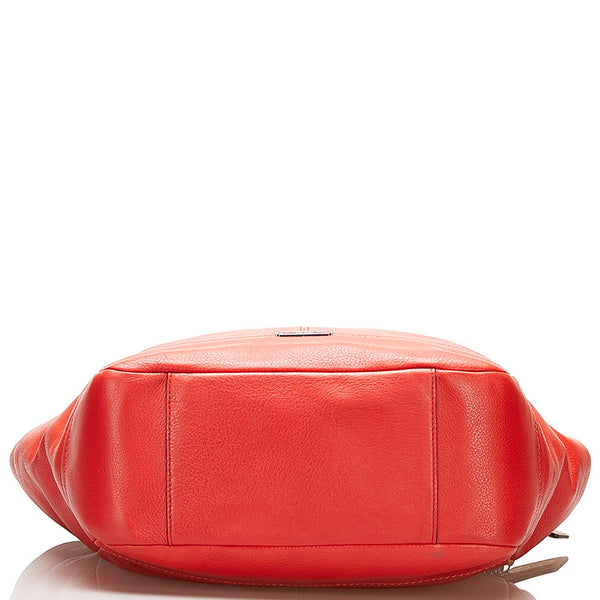 コーチ トートバッグ ショルダーバッグ F23662 レッド レザー レディース COACH 【中古】