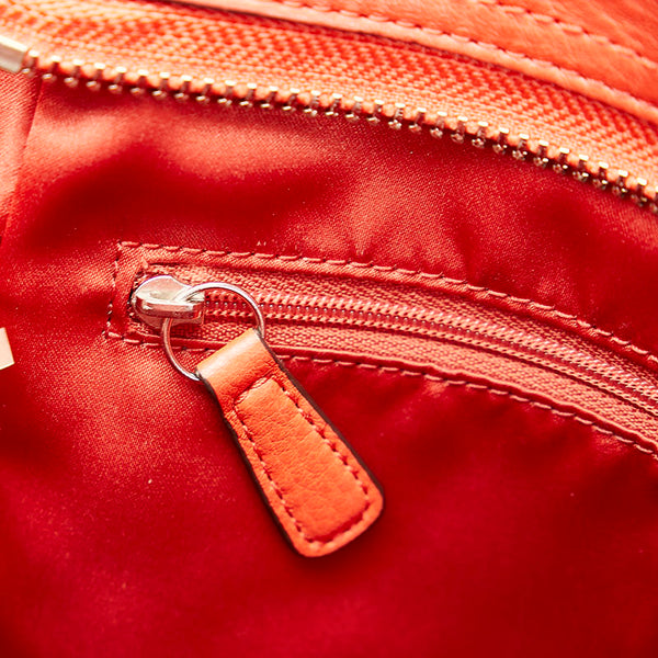 コーチ トートバッグ ショルダーバッグ F23662 レッド レザー レディース COACH 【中古】