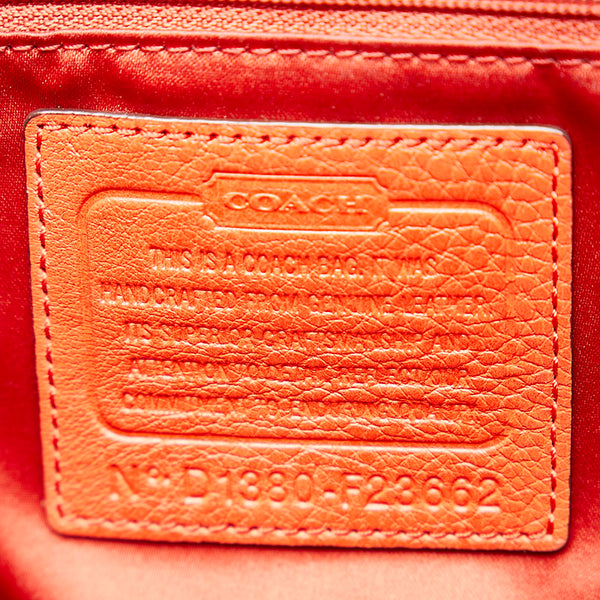 コーチ トートバッグ ショルダーバッグ F23662 レッド レザー レディース COACH 【中古】