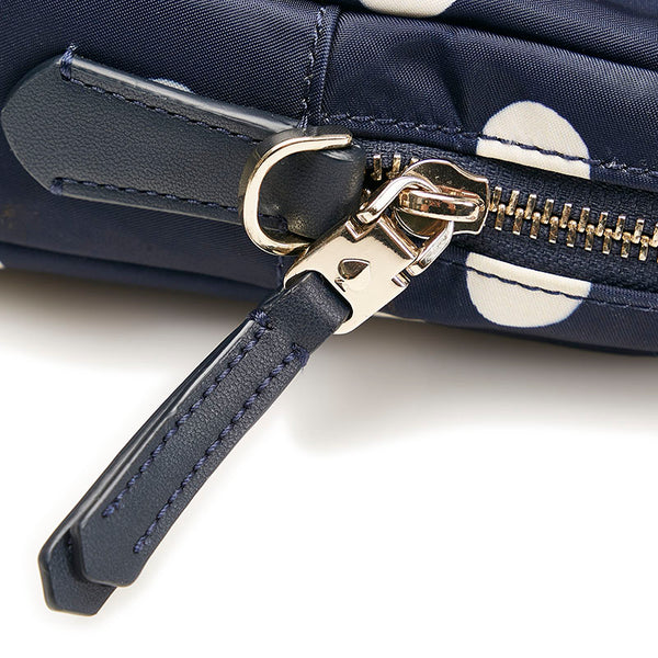 ケイトスペード サム ドット ラップトップバッグ パソコンケース ショルダー 2WAY K7492 Y29 ネイビー ナイロン レザー レディース Kate Spade 【中古】