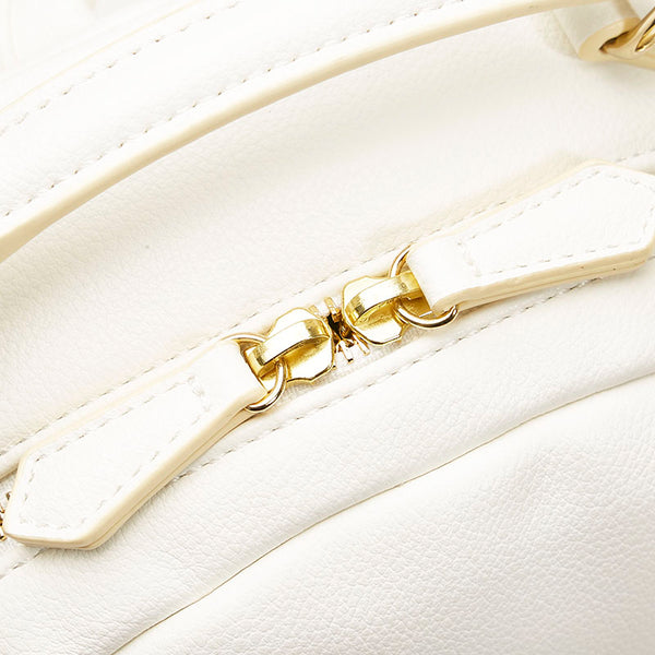 サマンサベガ リュック バックパック ホワイト レザー レディース Samantha Vega 【中古】