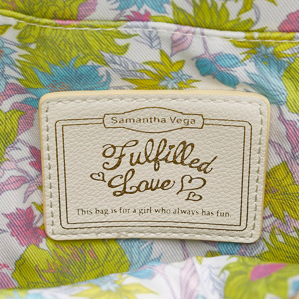 サマンサベガ リュック バックパック ホワイト レザー レディース Samantha Vega 【中古】