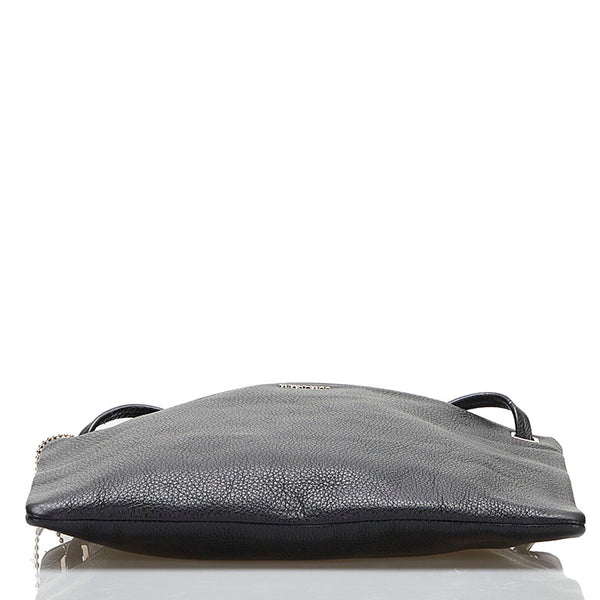 コーチ 斜め掛け ショルダーバッグ ブラック レザー レディース COACH 【中古】