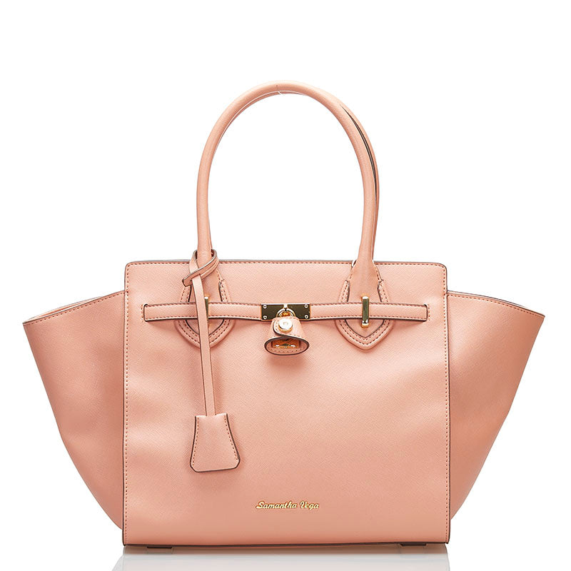 サマンサベガ Fulfilled Love トートバッグ ピンク PVC レディース Samantha Vega 【中古】