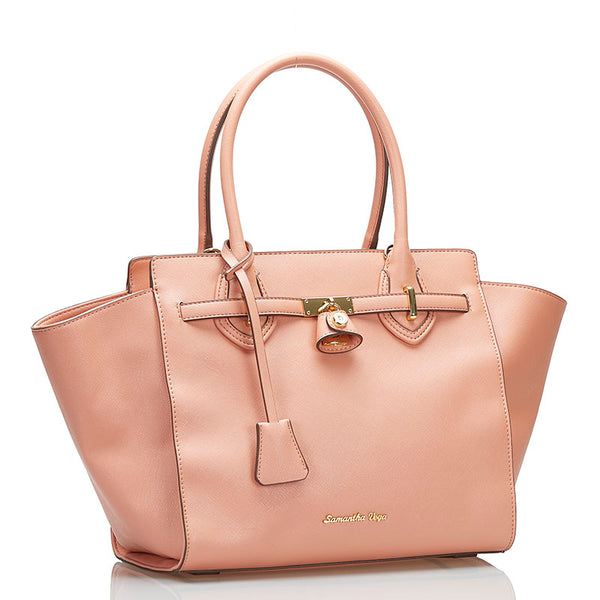 サマンサベガ Fulfilled Love トートバッグ ピンク PVC レディース Samantha Vega 【中古】