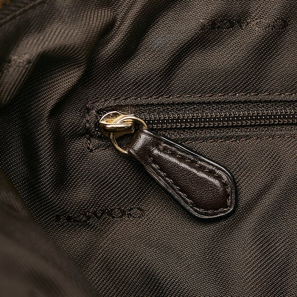 コーチ シグネチャー ハンドバッグ ショルダーバッグ 2WAY 36311 ベージュ ブラウン キャンバス レザー レディース COACH 【中古】