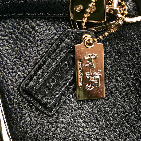 コーチ ハンドバッグ ショルダーバッグ 2WAY 25169 ブラック レザー レディース COACH 【中古】