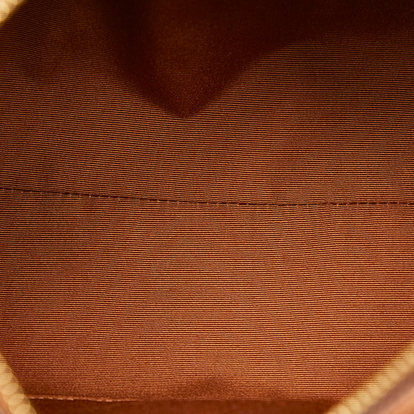 コーチ シグネチャー ハンドバッグ ミニボストンバッグ F36702 ブラウン PVC レザー レディース COACH 【中古】