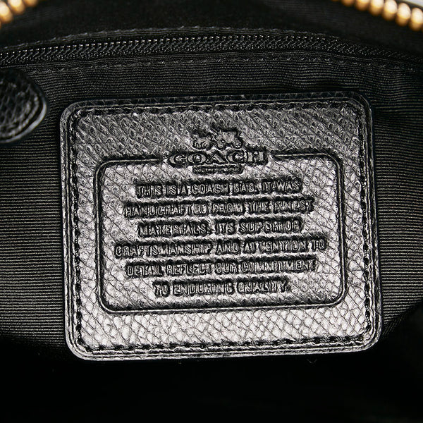 コーチ ハンドバッグ ミニボストンバッグ F36624 ブラック レザー レディース COACH 【中古】