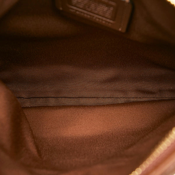 コーチ シグネチャー 斜め掛け ショルダーバッグ F29210 ブラウン PVC レザー レディース COACH 【中古】