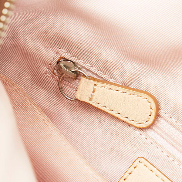 コーチ シグネチャー 斜め掛け ショルダーバッグ F19682 ベージュ ブラウン キャンバス レザー レディース COACH 【中古】