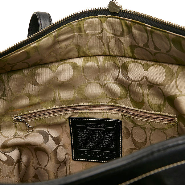 コーチ トートバッグ ショルダーバッグ 5128 ブラック レザー レディース COACH 【中古】