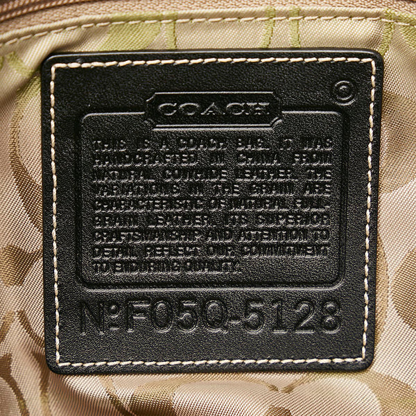 コーチ トートバッグ ショルダーバッグ 5128 ブラック レザー レディース COACH 【中古】