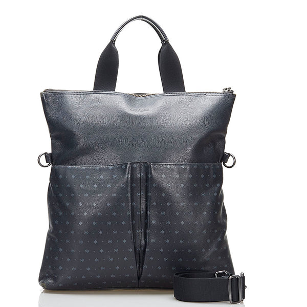 コーチ トートバッグ ショルダーバッグ 2WAY F59309 ダークネイビー レザー メンズ COACH 【中古】