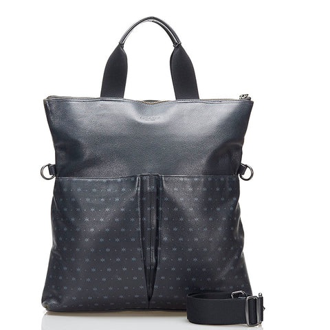 コーチ トートバッグ ショルダーバッグ 2WAY F59309 ダークネイビー レザー メンズ COACH 【中古】