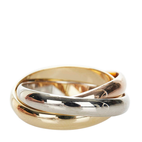 カルティエ トリニティ リング 指輪 K18YG イエローゴールド K18PG ピンクゴールド K18WG ホワイトゴールド レディース CARTIER 【中古】