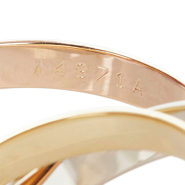 カルティエ トリニティ リング 指輪 K18YG イエローゴールド K18PG ピンクゴールド K18WG ホワイトゴールド レディース CARTIER 【中古】