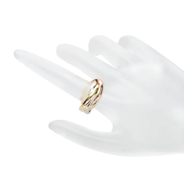 カルティエ トリニティ リング 指輪 K18YG イエローゴールド K18PG ピンクゴールド K18WG ホワイトゴールド レディース CARTIER 【中古】