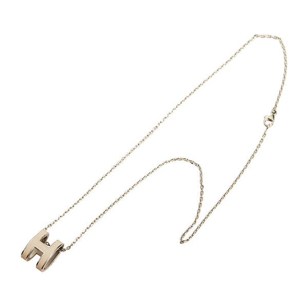 エルメス ポップアッシュ H ネックレス ペンダント マロングラッセ ベージュ メタル レディース HERMES 【中古】