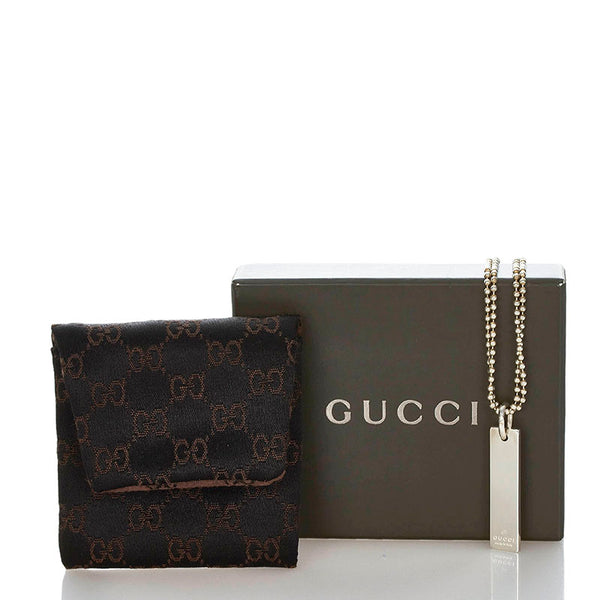 グッチ ボールチェーン ネックレス SV925 シルバー レディース GUCCI 【中古】