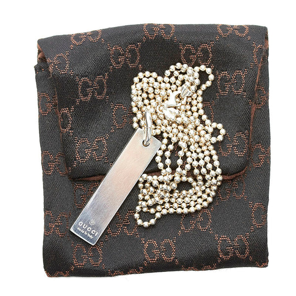 グッチ ボールチェーン ネックレス SV925 シルバー レディース GUCCI 【中古】