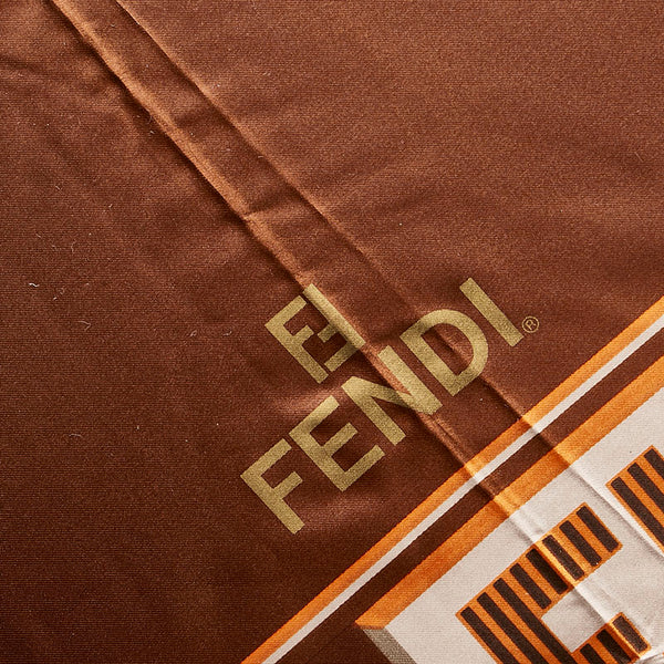 フェンディ 折りたたみ傘 ブラウン ナイロン レディース FENDI 【中古】