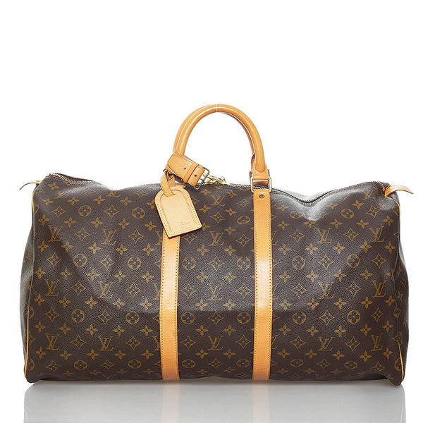 ルイ ヴィトン モノグラム キーポル55 ボストンバッグ トラベルバッグ Ｍ41424 ブラウン PVC レザー レディース LOUIS VUITTON 【中古】