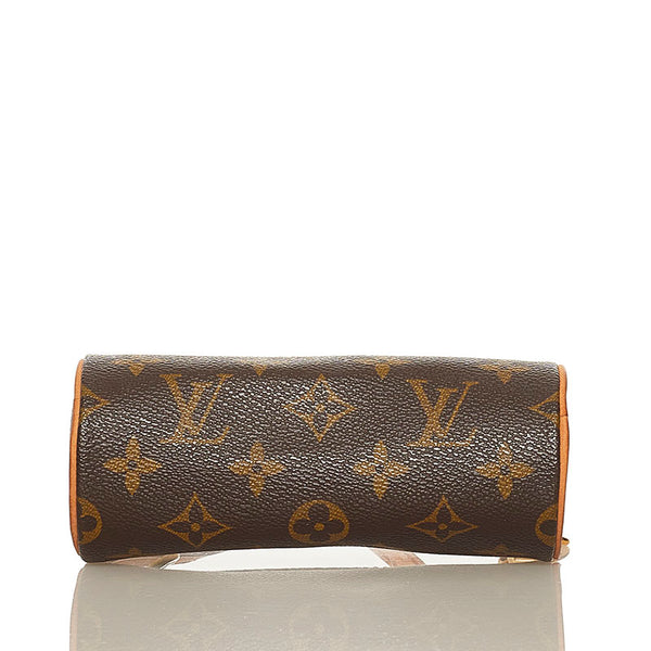 ルイ ヴィトン モノグラム パピヨン 付属ポーチ ブラウン PVC レザー レディース LOUIS VUITTON 【中古】