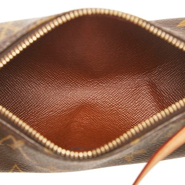 ルイ ヴィトン モノグラム パピヨン 付属ポーチ ブラウン PVC レザー レディース LOUIS VUITTON 【中古】