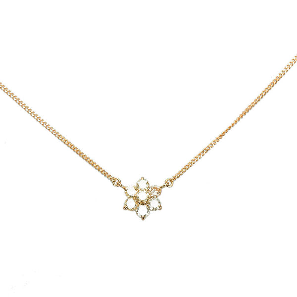 K18YG イエローゴールド ダイヤ0.58ct ネックレス レディース 【中古】