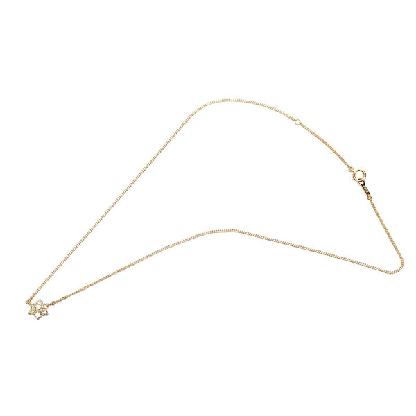 K18YG イエローゴールド ダイヤ0.58ct ネックレス レディース 【中古】