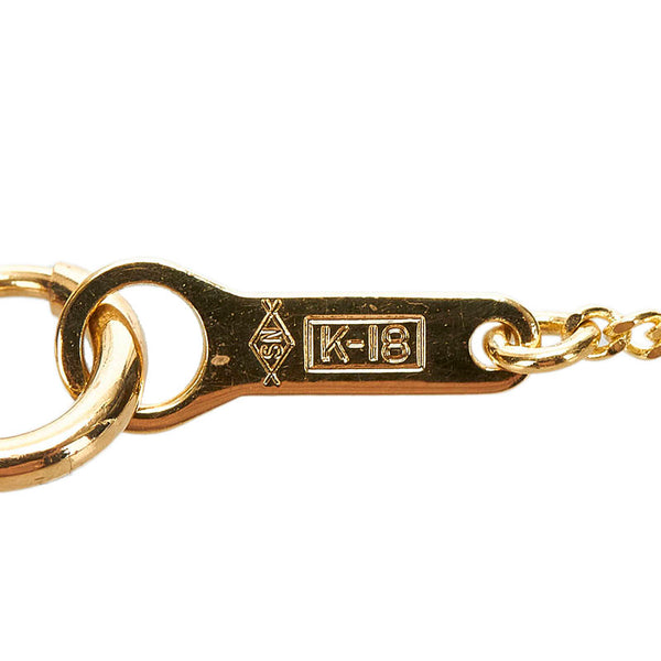 K18YG イエローゴールド ダイヤ0.58ct ネックレス レディース 【中古】