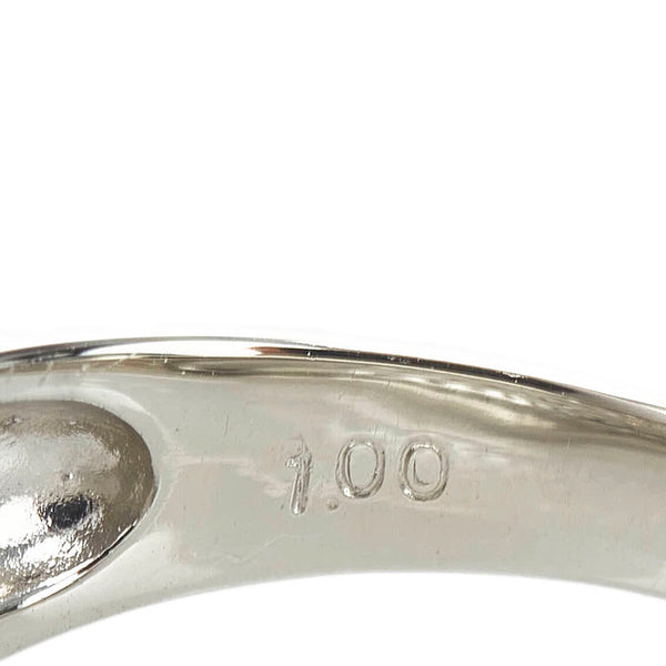 Pt900 プラチナ ダイヤ1.00ct リング 指輪 レディース 12号 【中古】