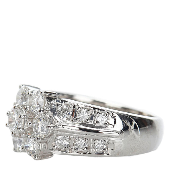Pt900 プラチナ ダイヤ1.50ct リング 指輪 レディース 11.5号 【中古】