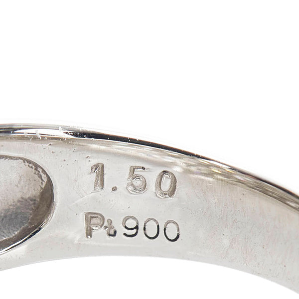 Pt900 プラチナ ダイヤ1.50ct リング 指輪 レディース 11.5号 【中古】