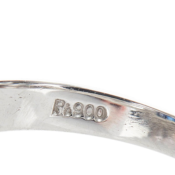 Pt900 プラチナ サファイア2.37ct ダイヤ0.31ct リング 指輪 レディース 10.5号 【中古】