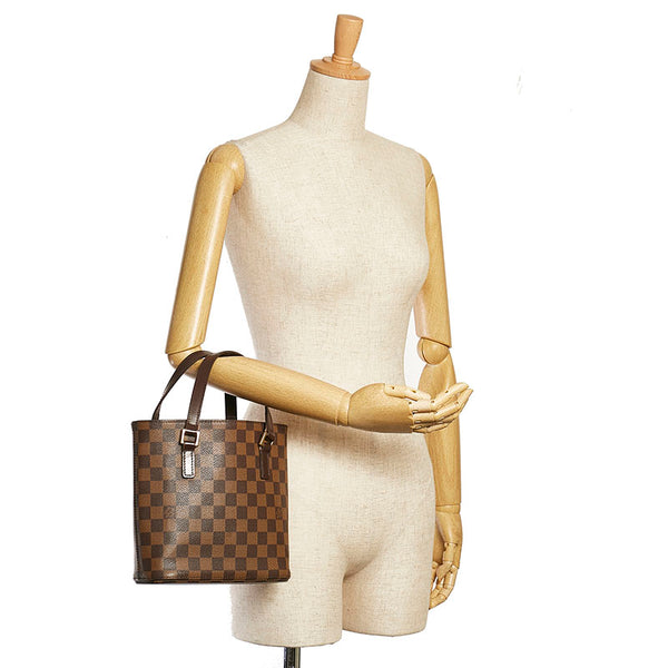 ルイ ヴィトン ダミエ ヴァヴァンPM ハンドバッグ N51171 ブラウン PVC レザー レディース LOUIS VUITTON 【中古】