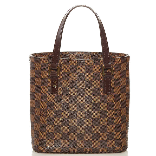 ルイ ヴィトン ダミエ ヴァヴァンPM ハンドバッグ N51171 ブラウン PVC レザー レディース LOUIS VUITTON 【中古】