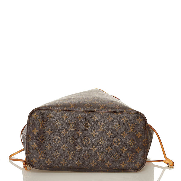 ルイ ヴィトン モノグラム ネヴァーフル MM トートバッグ M40156 ブラウン PVC レザー レディース LOUIS VUITTON 【中古】
