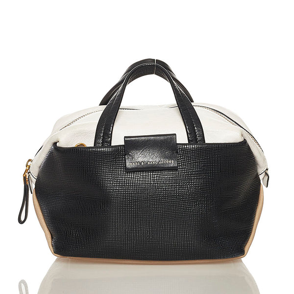 マークジェイコブス ハンドバッグ ショルダーバッグ 2WAY ブラック ベージュ ホワイト レザー レディース MARC JACOBS 【中古】
