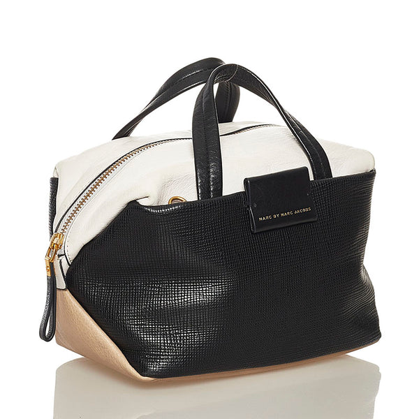 マークジェイコブス ハンドバッグ ショルダーバッグ 2WAY ブラック ベージュ ホワイト レザー レディース MARC JACOBS 【中古】