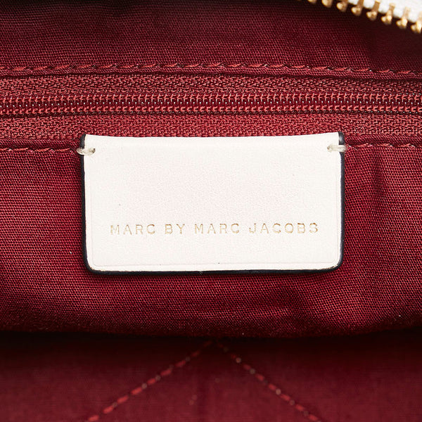 マークジェイコブス ハンドバッグ ショルダーバッグ 2WAY ブラック ベージュ ホワイト レザー レディース MARC JACOBS 【中古】
