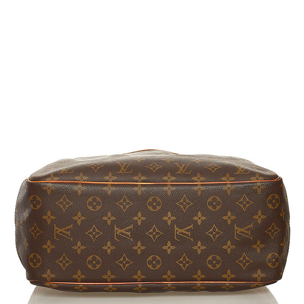 ルイ ヴィトン モノグラム ドーヴィル ハンドバッグ M47270 ブラウン PVC レザー レディース LOUIS VUITTON 【中古】