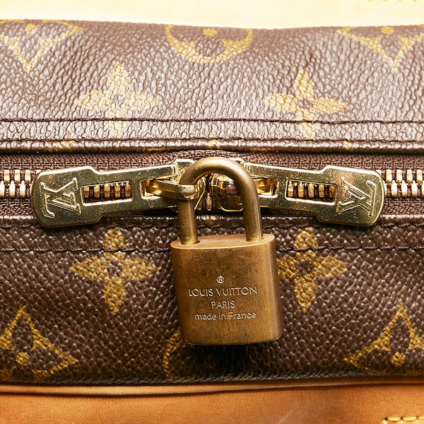 ルイ ヴィトン モノグラム ドーヴィル ハンドバッグ M47270 ブラウン PVC レザー レディース LOUIS VUITTON 【中古】