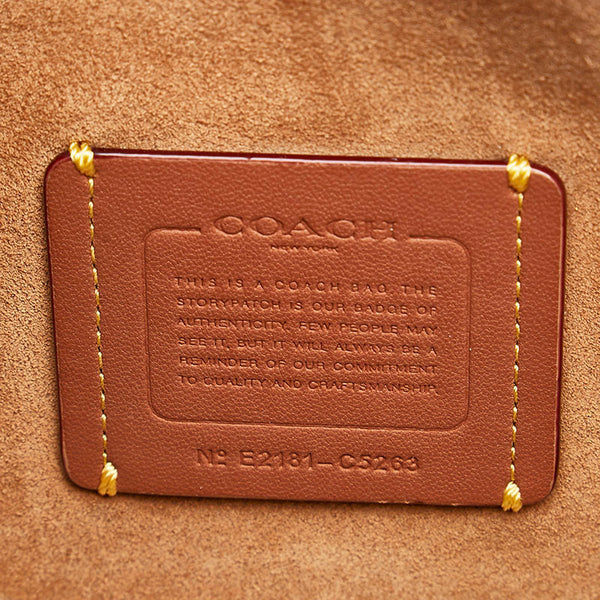 コーチ タビー ハンドバッグ ショルダーバッグ 2WAY C5263 アイボリー レザー スネークスキン レディース COACH 【中古】